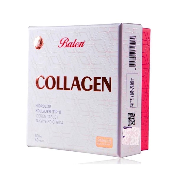 Balen Collagen Kollajen Hidrolize Tip 1 Collagen 800 mg 60 Tablet