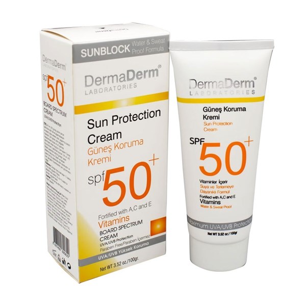 DermaDerm SPF 50 + Faktör Güneş Kremi Dermatolojik 100 ml