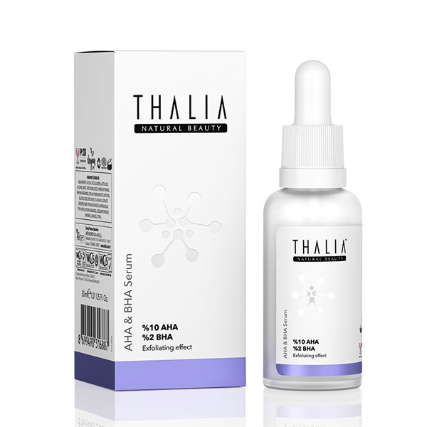 Thalia Canlandırıcı Cilt Tonu Eşitleyici Yüz Peeling Serum %10 AHA + %2  BHA 30 ml