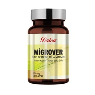 Balen Migrover Bitki Ekstrakt Vitamin 720 mg 60 Kapsül (Feverfew)